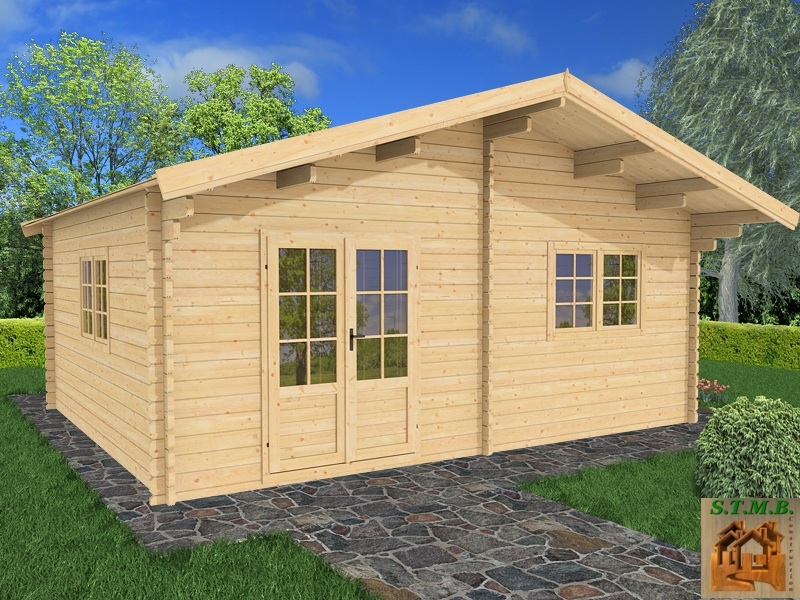 Bungalow Bois Habitable : Kit chalet en bois habitable de loisirs GENEVIER 30 m? (3 pi?ces Bungalow Bois Habitable : Kit chalet en bois habitable de loisirs GENEVIER 30 m? (3 pi?ces