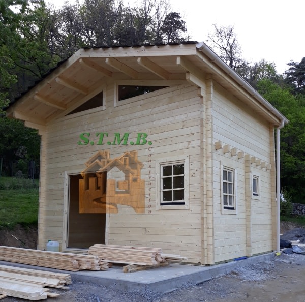 Chalet en bois MURIER 20, sur mesure - STMB Construction