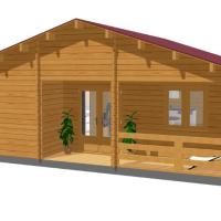 3d chalet bois habitable dax stmb construction