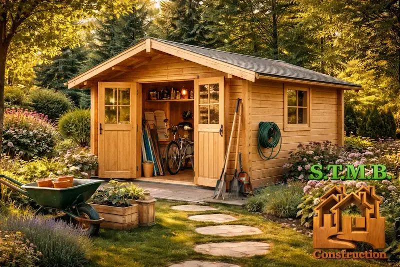 Abri de jardin en bois massif 1