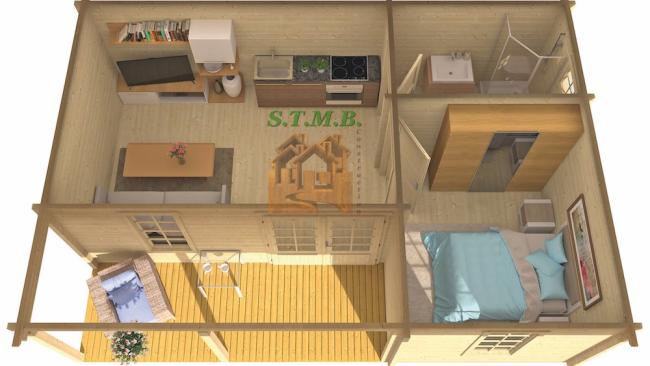 Le chalet en bois de jardin comme investissement locatif. STMB