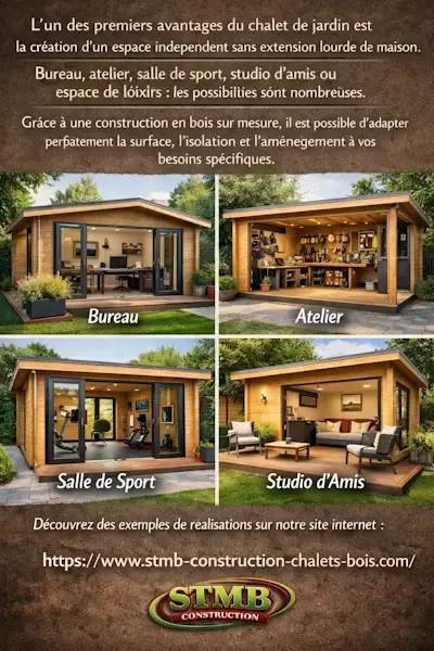 Avantages d un chalet de jardin en bois ecologique et durable