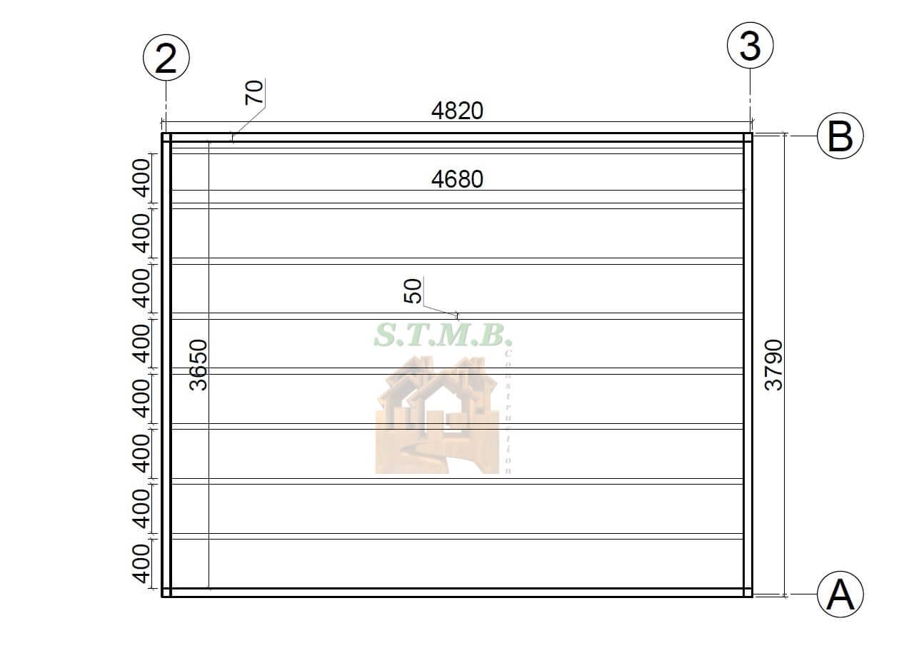 Base chalet en bois bravo 32m stmb construction