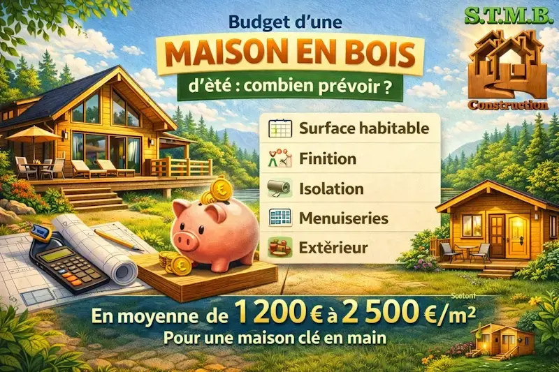 Budget maison en bois d ete prix au m et estimation construction cle en main