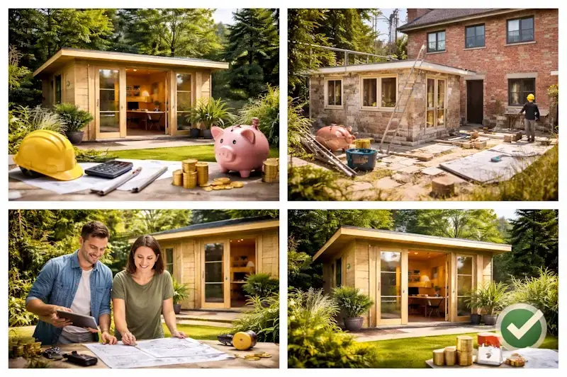 Bureau de jardin en bois economique alternative a extension maison
