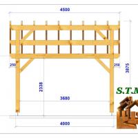 Carport en bois 1040 stmb construction