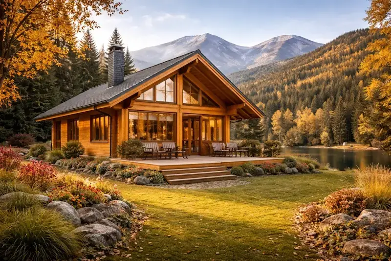 Chalet en bois écologique et durable en pleine nature offrant confort optimal, design personnalisable et excellent investissement sur le long terme