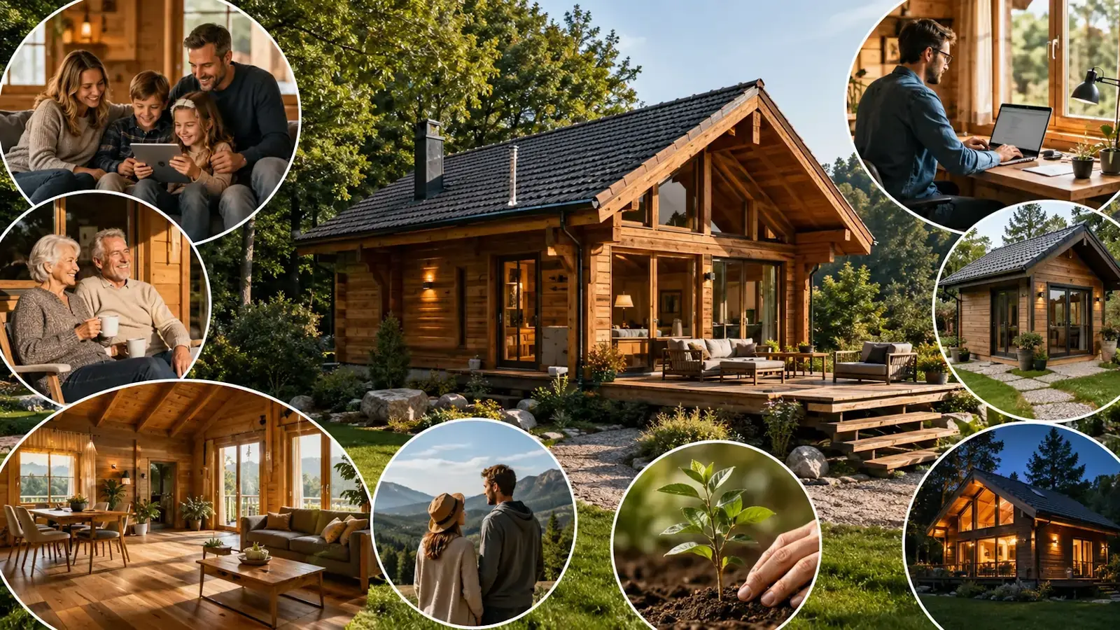 Chalet bois pour qui habitation famille teletravail webp