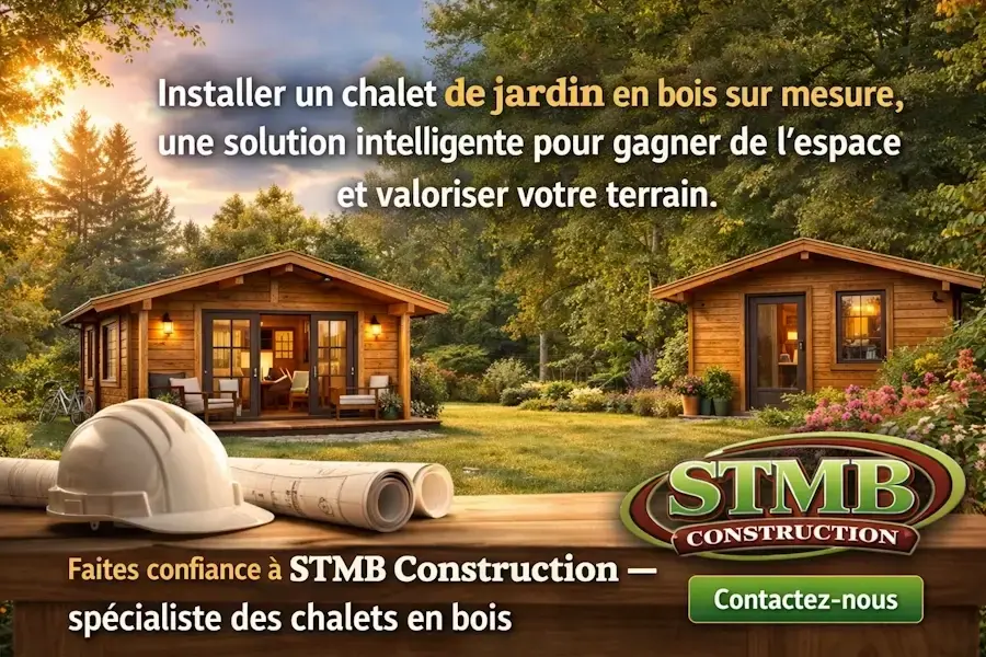 Chalet de jardin en bois durable et personnalise solution ideale pour agrandir son espace exterieur par stmb construction