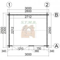 Chalet de jardin kent 7 5m stmb construction 2