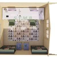 Chalet de jardin tauriers 16 vue interieure chambres stmb construction webp
