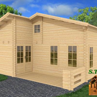 Chalet en bois mezzanine ORME 33 M  