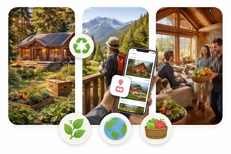 Chalet en bois ecologique propose sur airbnb sejour responsable en pleine nature et tourisme durable 1