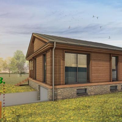 Chalet en bois habitable lavande stmb construction