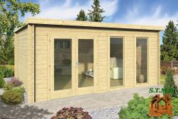 Chalet en bois habitable toit plat stmb construction