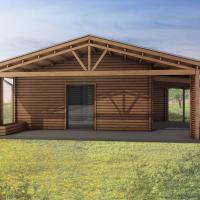 Chalet en bois kreta stmb construction