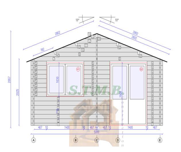 Chalet en bois MURIER 20, sur mesure - STMB Construction