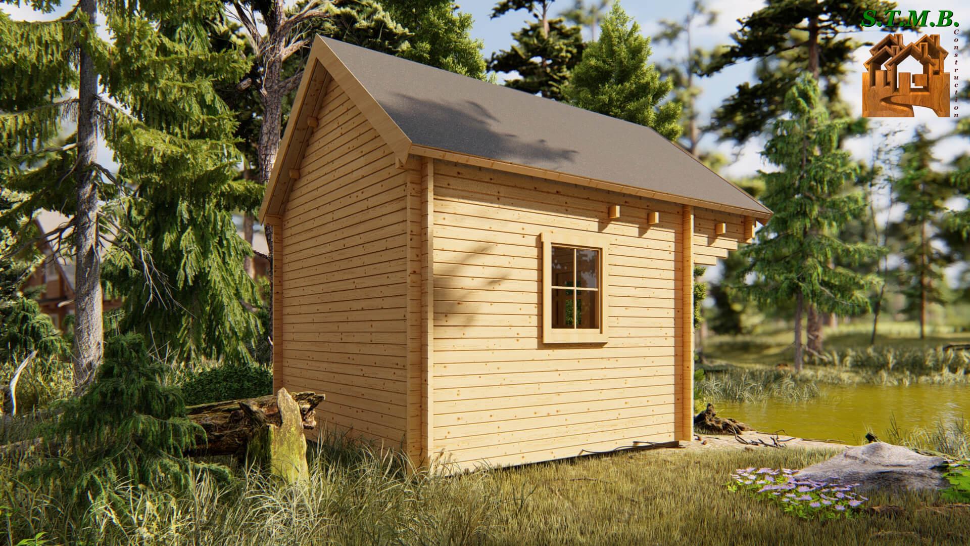 Chalet en bois mezzanine bunkie stmb construction ph4