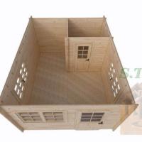 Chalet en bois mezzanine flora stmb construction ph9