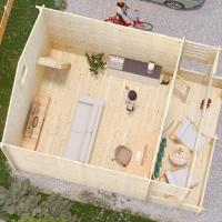 Chalet en bois mezzanine hebe 22 m stmb construction 6