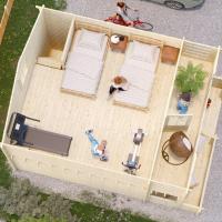 Chalet en bois mezzanine hebe 22 m stmb construction 7