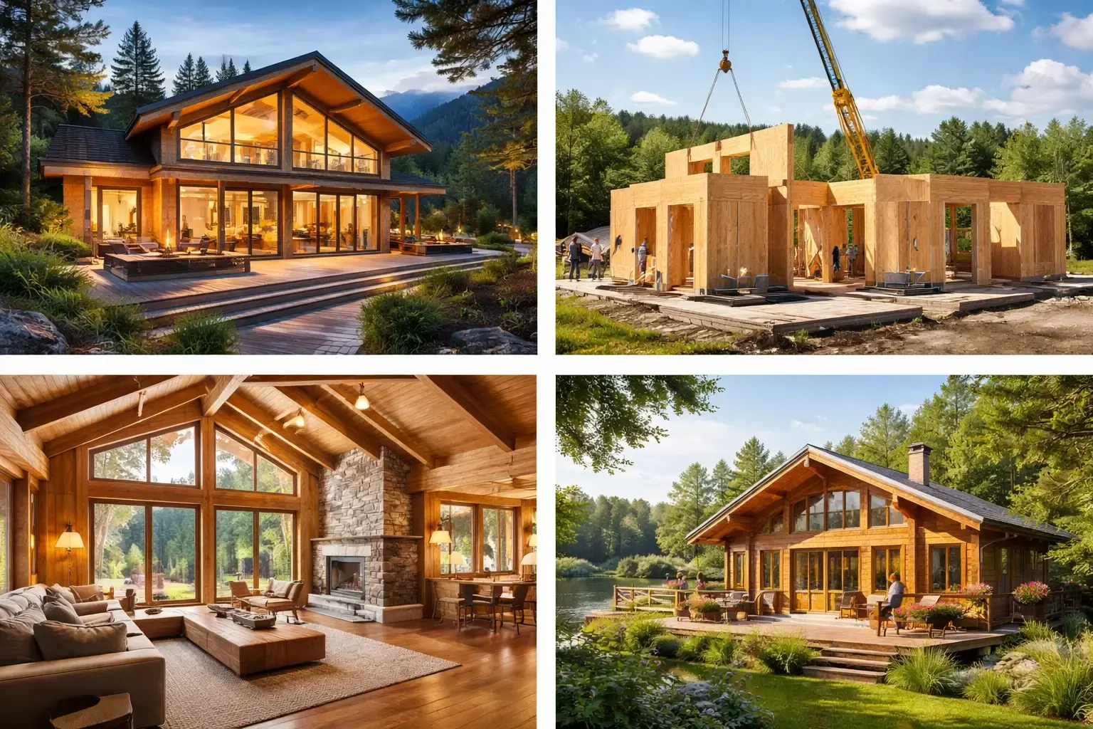 Chalet en bois mode de vie tendance webp