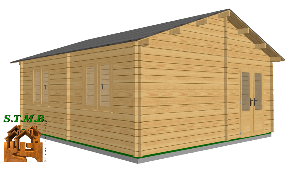Chalet en bois sur mesure RODEZ 34  