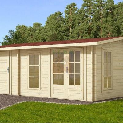 Chalet en bois rose 24m stmb construction