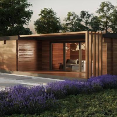 Chalet en bois toit plat cube ii stmb construction ph1