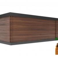 Chalet en bois toit plat cube ii stmb construction ph3