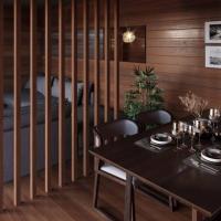 Chalet en bois toit plat cube ii stmb construction ph5