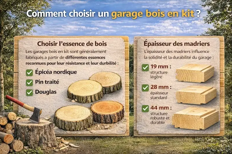 Comment choisir garage bois en kit webp