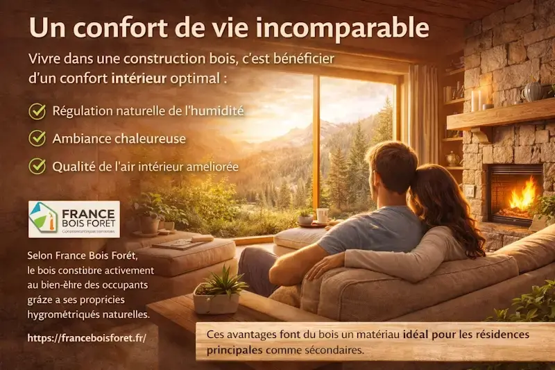 Confort interieur maison bois
