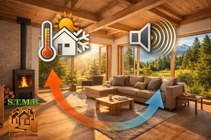 Confort thermique et acoustique d une maison a ossature bois