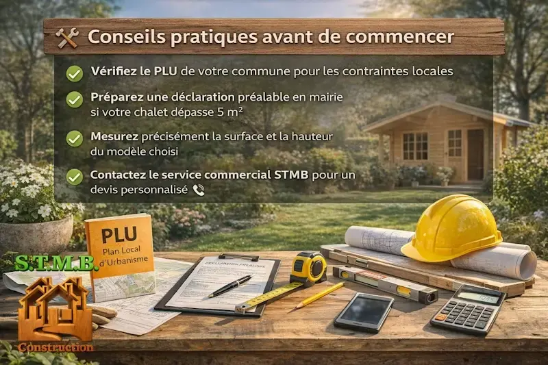 Conseils pratiques avant l installation d un chalet en bois plu declaration prealable et mesures