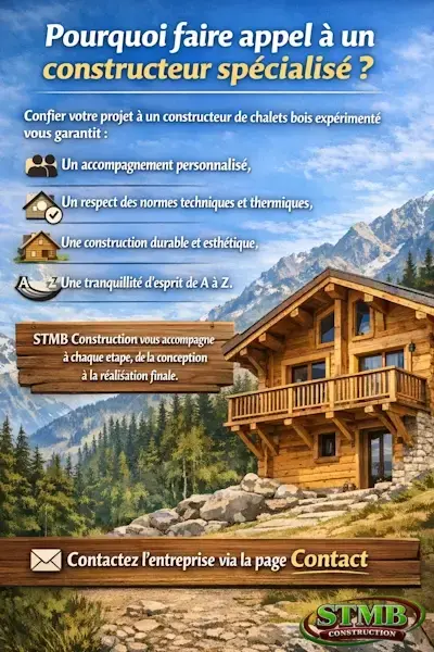 Constructeur specialise en chalets bois en montagne stmb construction accompagnement personnalise construction durable et respect des normes