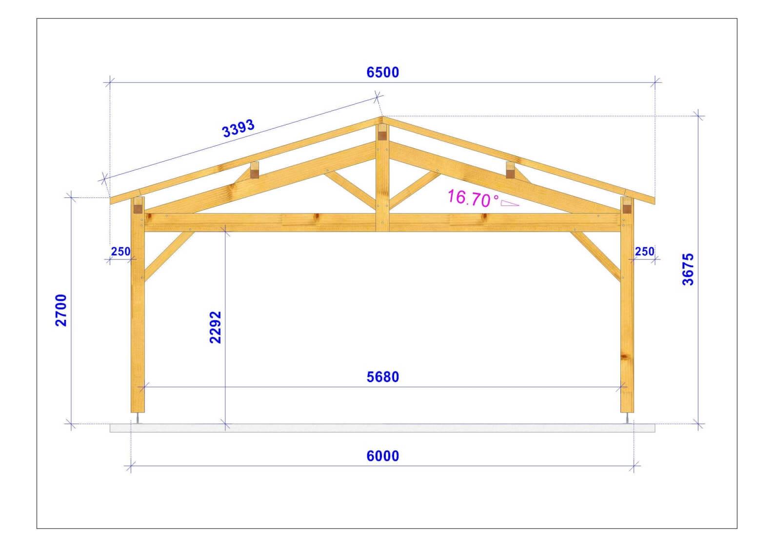 Coupe carport bois 1017 stmb construction
