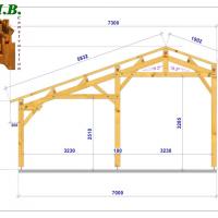 Coupe carport bois asymetrique 1011 stmb construction