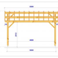 Coupe carport en bois 1017 stmb construction