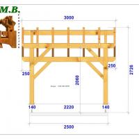 Coupe carport en bois 1031 stmb construction