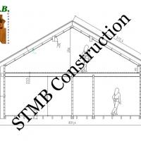 Coupe maison en bois royat 135 stmb construction