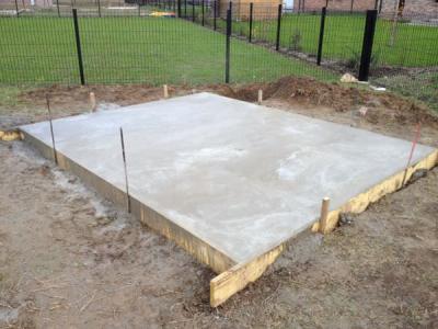 Dalle beton chalet bois stmb construction
