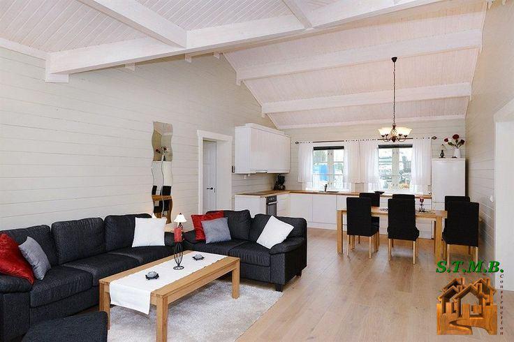 Une déco moderne pour votre chalet en bois -STMB Construction