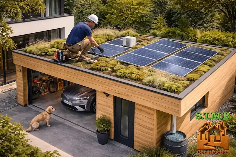 Entretien facile d un garage en bois a toit plat