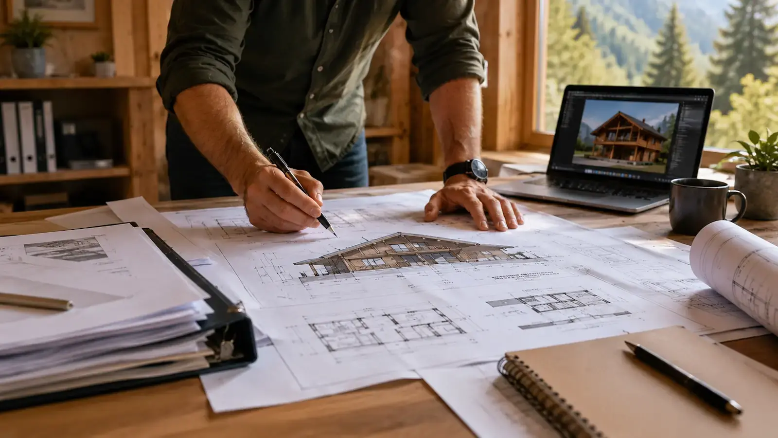 Plans et dossier administratif pour éviter les erreurs lors d’un projet de chalet avec mezzanine