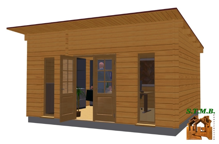 Bureau de jardin en bois REIMS 20  