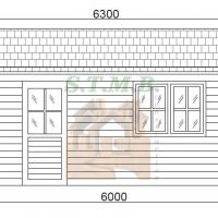 Facade 4 garage en bois nimes 36m stmb construction