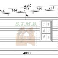 Facade chalet en bois torino 20m stmb construction