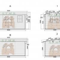 Facades chalet de jardin nida 15m stmb construction