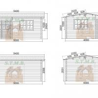 Facades chalet en bois alpina 20m stmb construction
